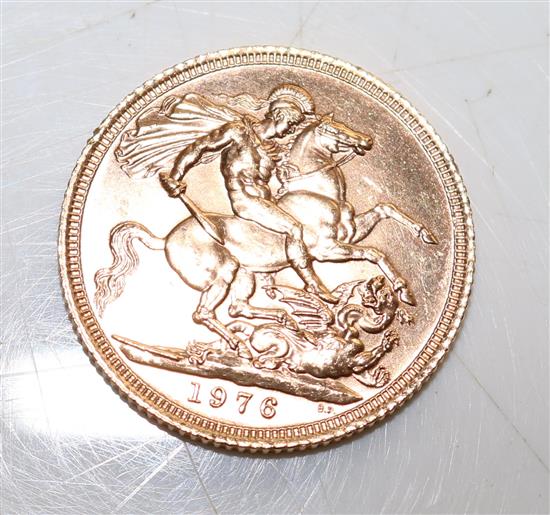 1976 gold sovereign